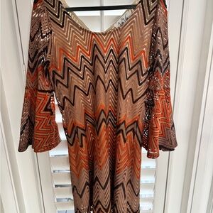 Vava by Joy Han Multicolor Chevron Dress